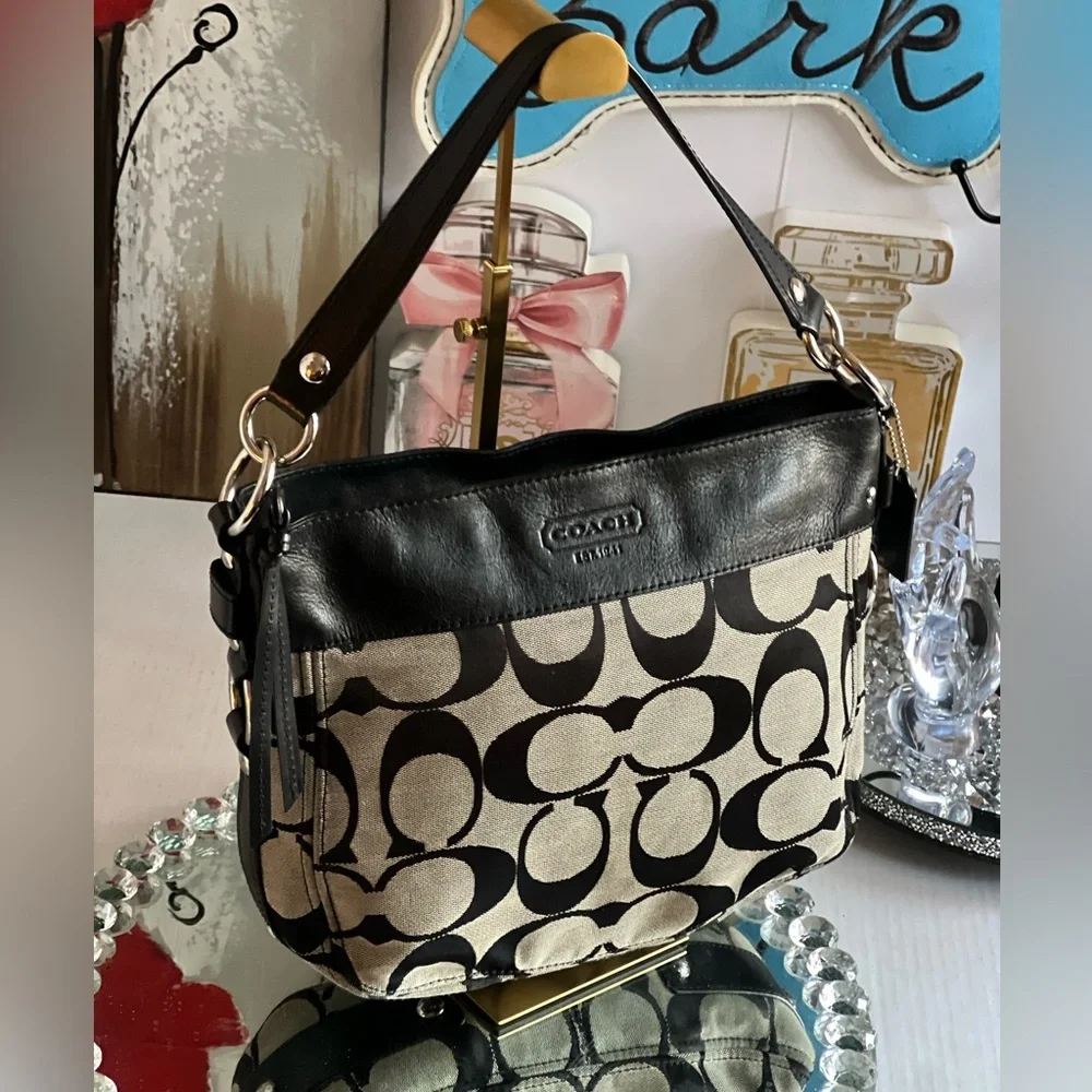 Coach Black and Cream Women's Bag